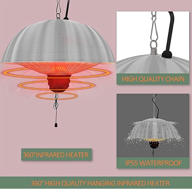 IPX4 splash proof heater